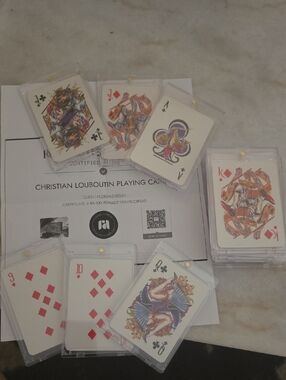 Christian Louboutin Playing Cards Brand New In Hard Cases With COA - CHOOSE ONE